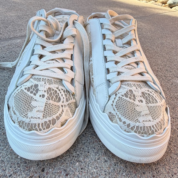 Chloé Lauren Low Top Round Toe Lace Comfort Sneaker Mild Beige Women EU 37 Spain - Picture 15 of 17